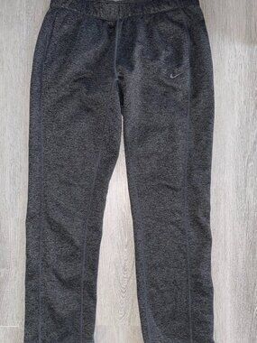 Nike Women's Medium Therma Graphic Training Sweatpants Heather Gray Straight Leg